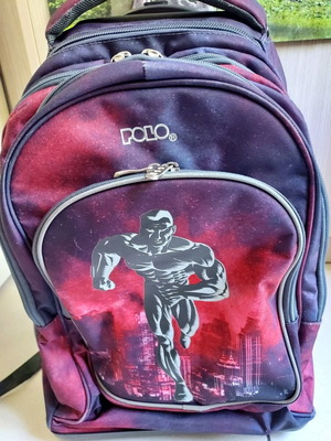 Σχολική τσάντα τρολλέυ Polo Wheelix Glow μεταχειρισμένη, καλή κατάσταση