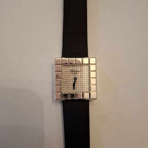 Chopard Ice Cube 18K White Gold Diamond Dial watch like new, full set