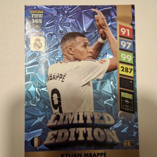 Kylian Mbappe Real Madrid Limited Edition XL card new