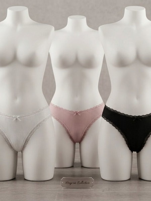Women's lingerie set 3 pieces size large new multicolor