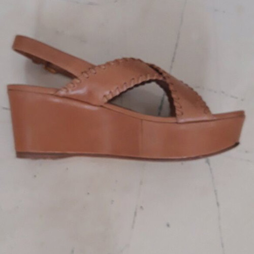 Car Shoe beige platform sandals like new, size 37