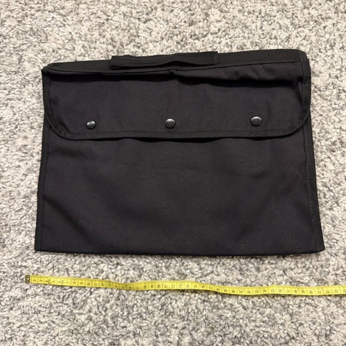Vintage black fabric conference folder bag like new, 42x32 cm