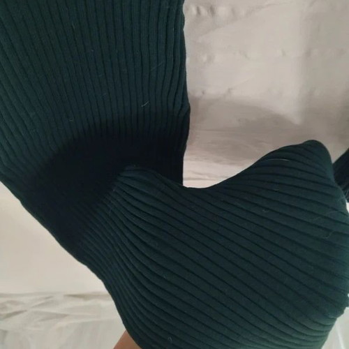 Fitted rib midi dress cypress like new