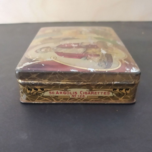 TUMA Argolis vintage tobacco tin box 1900-1910