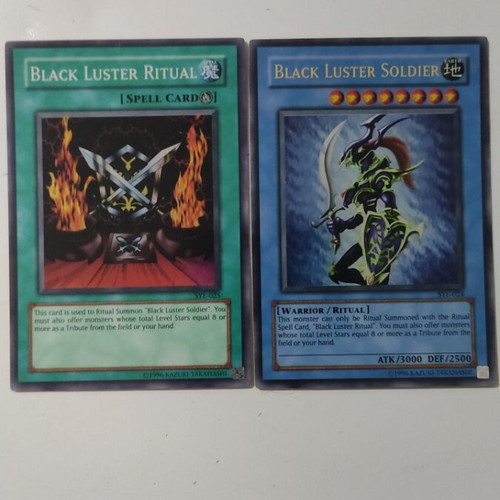 Black Luster Soldier and Ritual Card like new