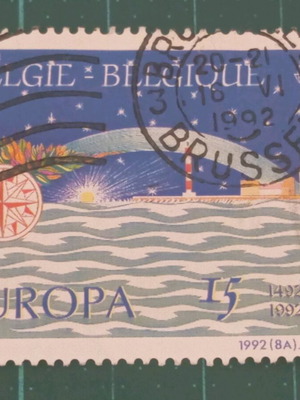 Γραμματόσημα Βελγίου 1992 Europa σαν καινούργια, ταξίδια ανακάλυψης στην Αμερική