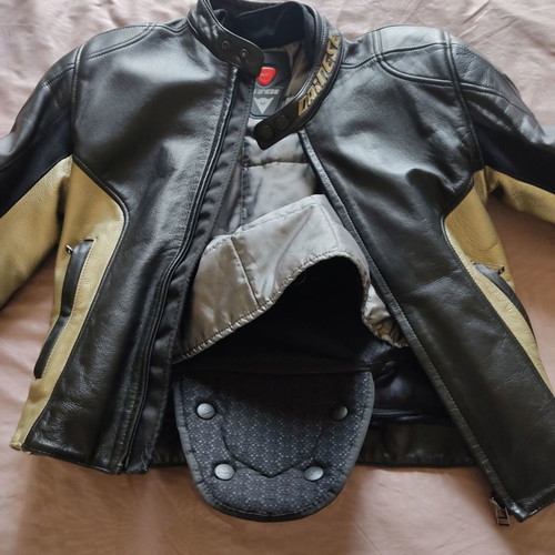 Dainese Haku San motorcycle jacket used, leather, size 44