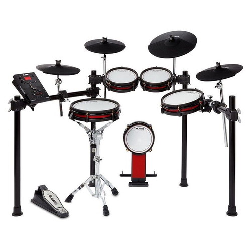 Alesis Crimson II SE Electronic Drum Kit like new with DW 5100 and double pedals