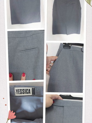 Yessica by C&A office skirt like new, wool gabardine, M-XL