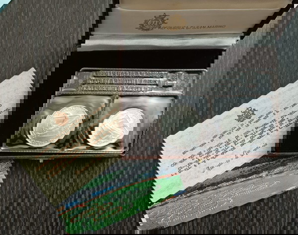  San Marino Set L.500 + L.1000 1988  SILVER