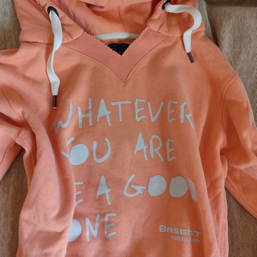 Hoodie like new, size M, orange