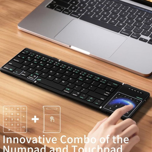 Nillkin Foldable Bluetooth Keyboard with Touchpad and Numeric Keypad