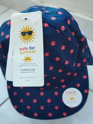 Mothercare Kids Hat new, blue, UPF+40 sun protection