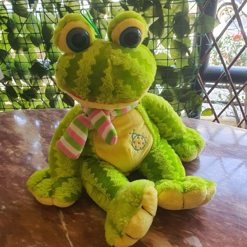 Frog plush toy like new