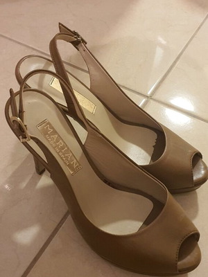Marian sandals size 37 like new, full leather, beige brown