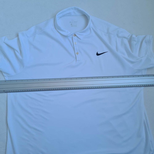 Nike Court Dri-Fit men's tennis polo shirt XXL, white, short sleeve
