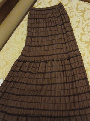 Maxi skirt boho brown used like new, medium size