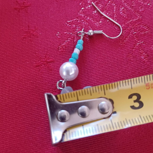Antica Murrina Murano earrings with fish and pearls like new