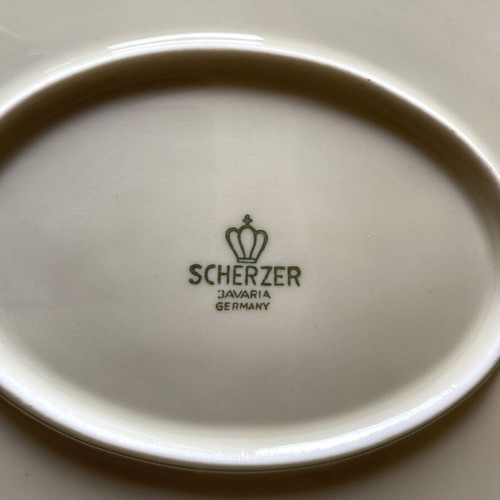 Scherzer Bavaria Germany porcelain tea/coffee set like new, 69 pieces