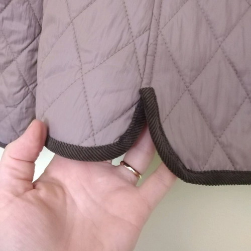Mariposa quilted jacket size 38 like new, beige brown
