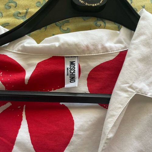 Moschino shirt genuine, size L, white, 10/10 condition