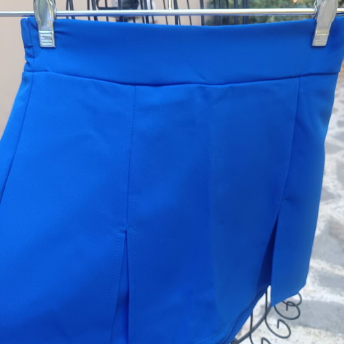 Blue blazer and shorts skirt set size S/M new