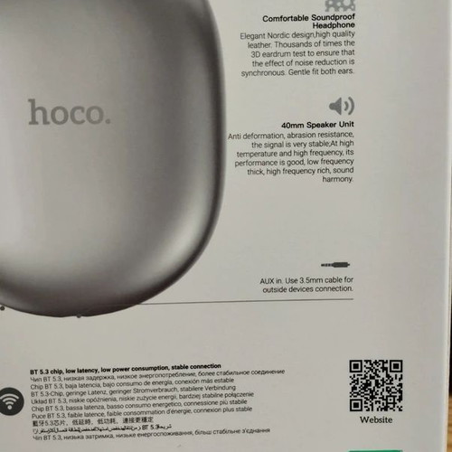 Hoco W35 Max Hybrid Headphones new with 800mAh battery and 90 hours