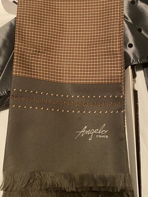 Men's scarf beige new, length 140 cm