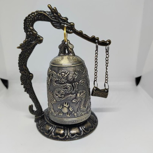Feng Shui Chakra Dragon Bell bronze, like new