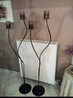 Sturdy candle holders set of 2, new