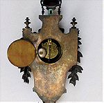  Ρολόι επιτοίχιο μπρούντζινο γαλλικό, τεχνοτροπίας "LOUIS XV",  περίπου 150 ετών.