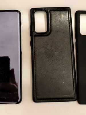 Samsung Note 20 cases used, set of 3, including book cover