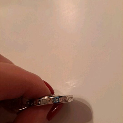 Dior pendant silver like new with heart and rhinestones