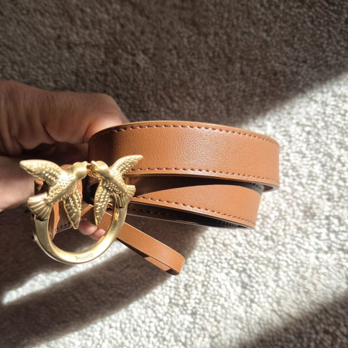 Pinko belt tan like new, size 75