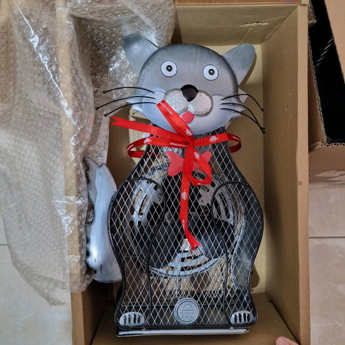 Decorative fan in cat design new in box