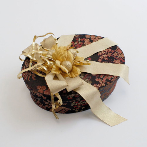 Silk fabric luxury box like new for gift or storage