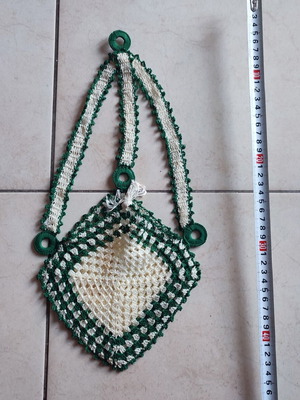 Knitted kitchen holder used