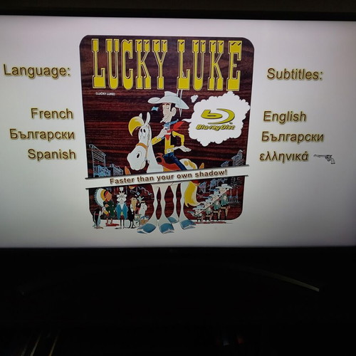 Lucky Luke Daisy Town Blu-Ray like new, animated film with subtitles