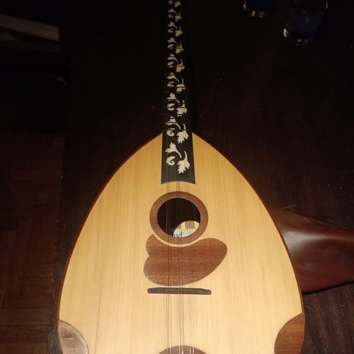 Arabic buzuk with quartertone frets, original case and 8 picks