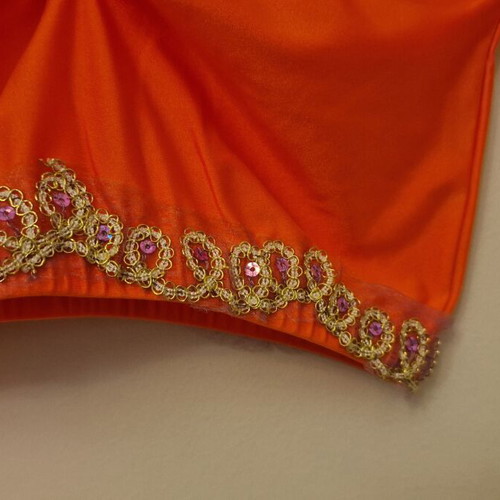 Top blouse like new, size small, orange and purple
