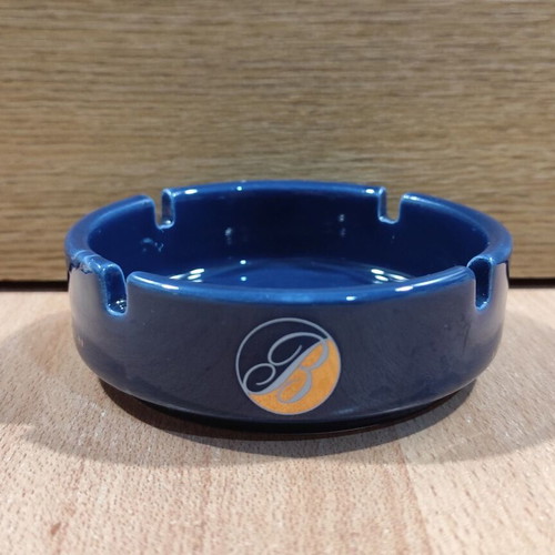 Ballantine's Scotch Whisky Ceramic Ashtray used, vintage small promotional