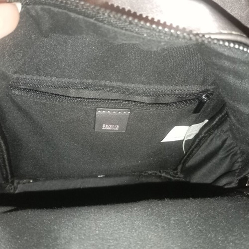 Bershka backpack bag like new, silver