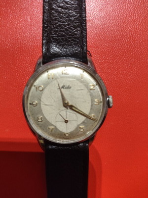 Mido Multifort watch 1950 used, manual winding, silver