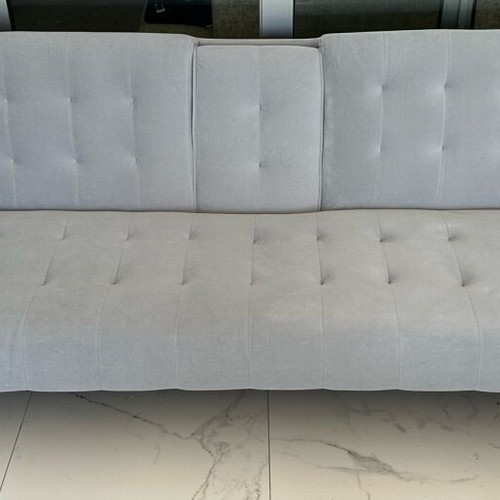 Sofa bed like new, modern design, light gray