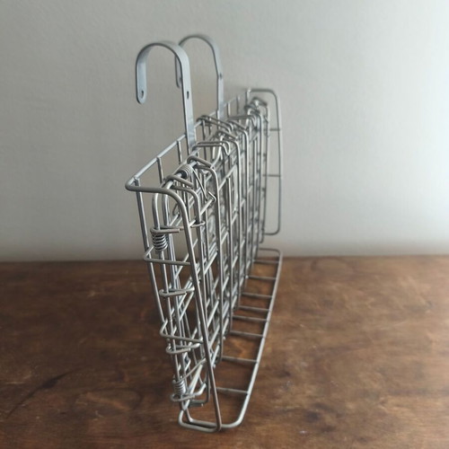 Metal bicycle basket that opens and closes new