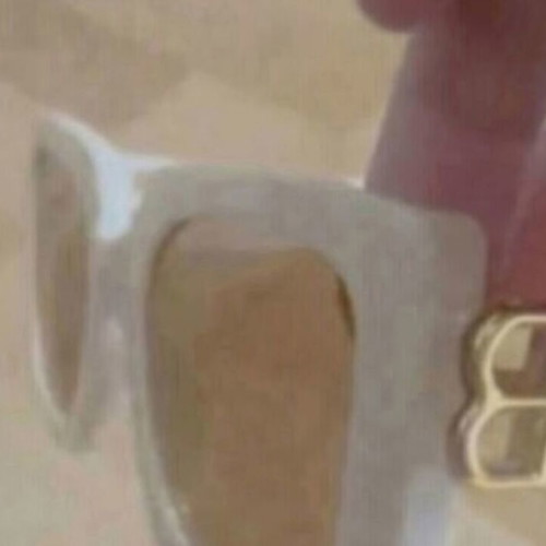 Italian sunglasses like new, beige and gold