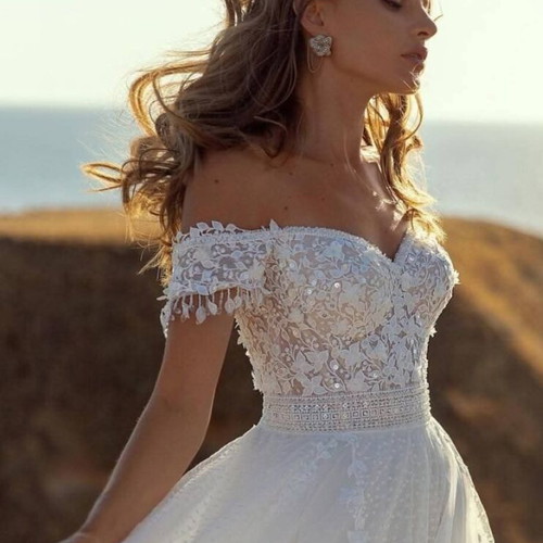 lace butterfly prom dress Blue Butterfly Flowers Lace Up Ball Gowns Long Prom Dresses main image 0