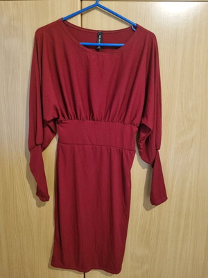 Dress red new, size S