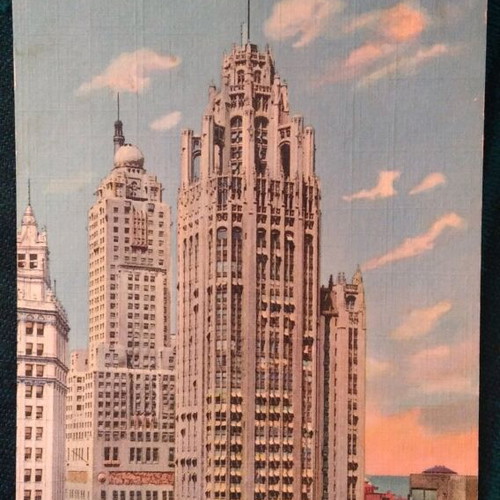 Collectible postcard used from 1950s America