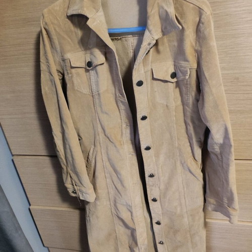 Corduroy women's jacket like new, size S, beige